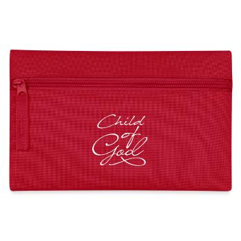 Child of God in white - Pencil Case - red - Front