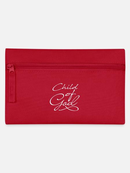 Kind Gottes in weiß - Federtasche - Rot