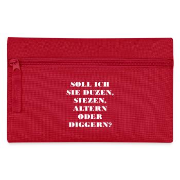 DUZENDIGGERN - Federtasche - Rot - Vorne