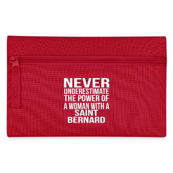 jamais sous-estimer la femme de pouvoir saint bernard - Trousse - rouge - Devant