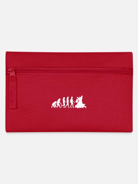 Walzer evolution tanz tanzen tänzer geschenk paar - Federtasche - Rot