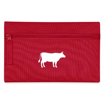 kuh - Federtasche - Rot - Vorne