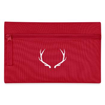 Deer - deer antler - Pencil Case - red - Front