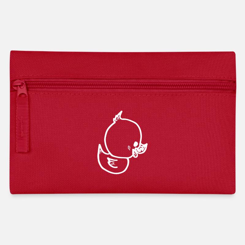 canard - petit canard - Trousse - rouge