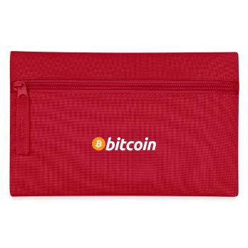 Bitcoin monnaie Décentralisée Bloc cadeau chaîne - Trousse - rouge - Devant