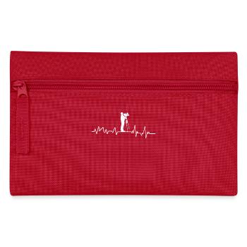 Heartbeat Kameramann T-Shirt Geschenk Film Theater - Federtasche - Rot - Vorne