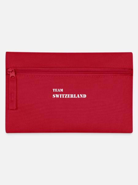 Switzerland Schweiz Fußball Geschenkidee - Federtasche - Rot
