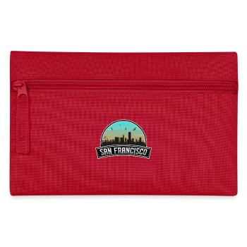 San Francisco Californie Usa Skyline Souvenir - Trousse - rouge - Devant