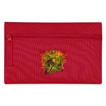 Cat colorful - Pencil Case - red - Front
