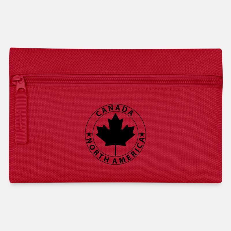 Canada Design 4 - Pencil Case - red