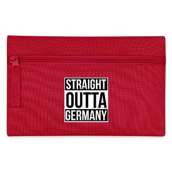 Straight Outta Germany - Pencil Case - red - Front