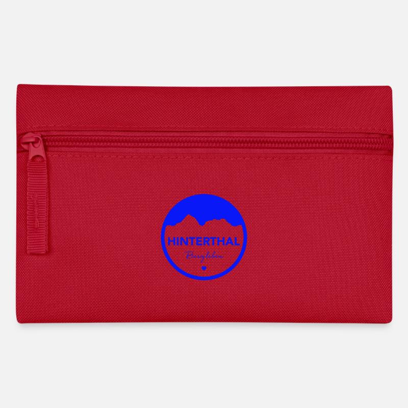 Hinterthal in blau! - Federtasche - Rot