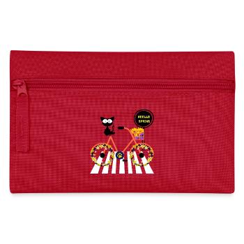 Bonjour le printemps - Chat de printemps - Jardiniers du printemps - Trousse - rouge - Devant