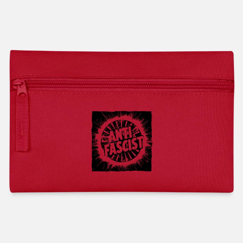 anti-fascist anti-fascist - Pencil Case - red