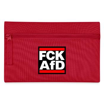 FCK AfD! red - Federtasche - Rot - Vorne