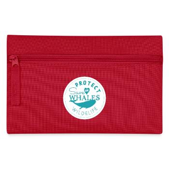 Save the wales, protect wildelife - Bleu - Trousse - rouge - Devant