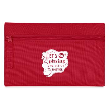 Let's go musizieren - Geige - weiß - Federtasche - Rot - Vorne