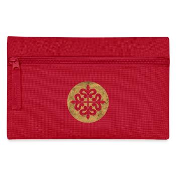 Croix d’Alcantara dans un cercle doré - Trousse - rouge - Devant