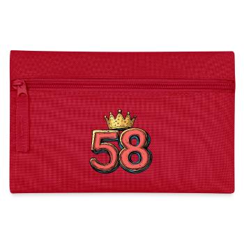 58 Number Krone - Pencil Case - red - Front