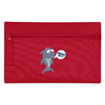 HAIFISCHE JUGEND CHECKST DU - Federtasche - Rot - Vorne
