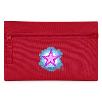étoile rose brillante dans le style aquarelle - Trousse - rouge - Devant