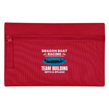 Synchronized Paddling Team Dragon Boat  - Pencil Case - red - Front