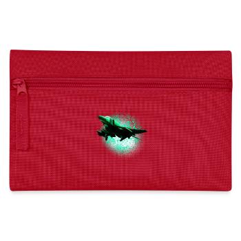 Neon jet in the Green Halo - Pencil Case - red - Front