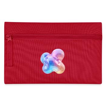 Glänzendes Pastell-Abstraktes Bubble-Design - Federtasche - Rot - Vorne