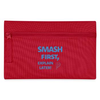 Smash First Explain Later Padel - Federtasche - Rot - Vorne