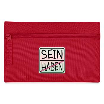 MINDFULNESS BE - Pencil Case - red - Front