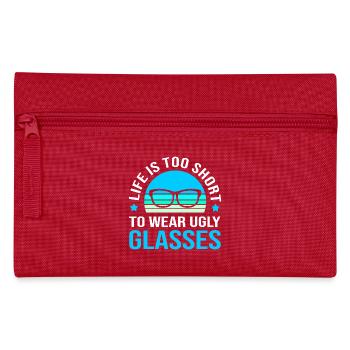 Optician Ophthalmologist Optics - Pencil Case - red - Front
