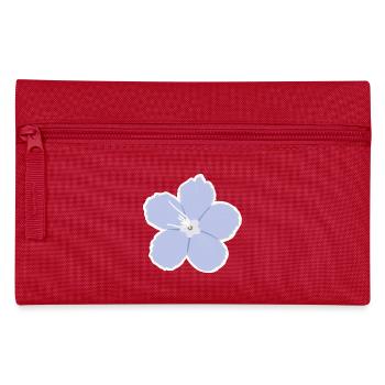 Azure Five-Petal Bloom - Pencil Case - red - Front
