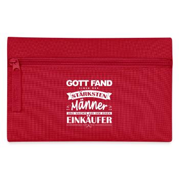 Gott fand Einkäufer - Federtasche - Rot - Vorne