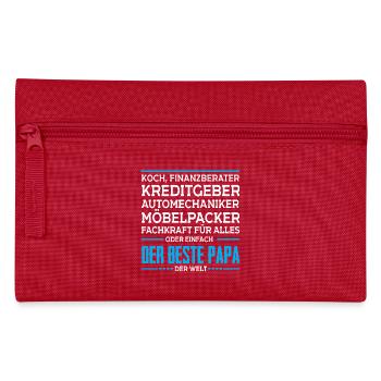 Der beste Papa der Welt - Federtasche - Rot - Vorne