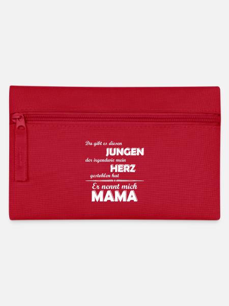 Ich liebe meinen Sohn - Mama - Federtasche - Rot