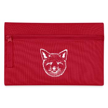 FoxHead White - Pencil Case - red - Front