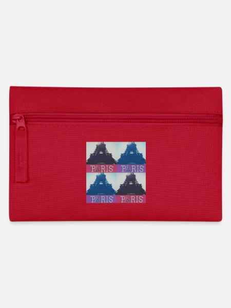 paris eiffel - Federtasche - Rot