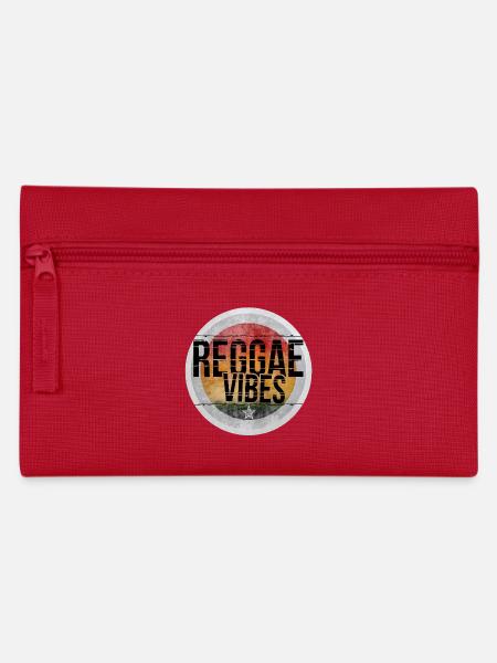 Reggae Vibes Kreis - Federtasche - Rot