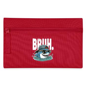 Shark Surfer Swag Bruh - Federtasche - Rot - Vorne