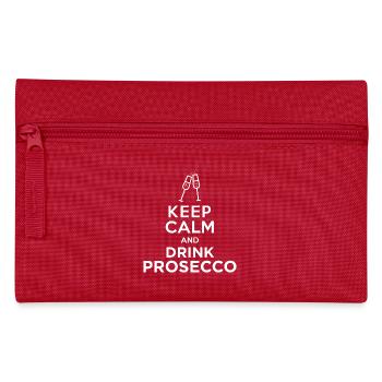 keepcalm prosecco ok - Federtasche - Rot - Vorne