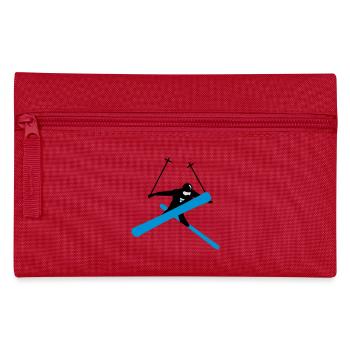 Freestyle-Skiing - Federtasche - Rot - Vorne