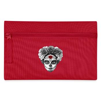 SANTA MUERTE – dunkle Hölle - Federtasche - Rot - Vorne