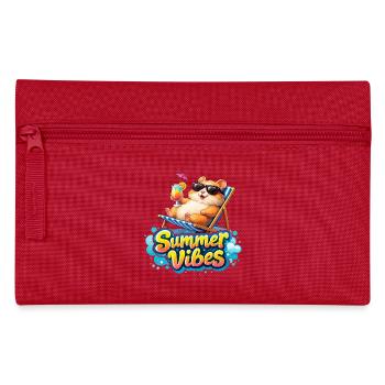 Hamster Summer Vibes - Pencil Case - red - Front