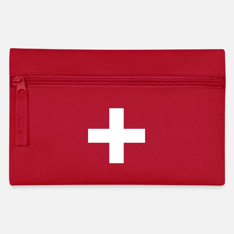 Schweiz Schweizer Switzerland Geschenk - Federtasche - Rot