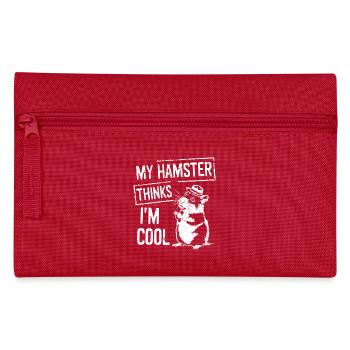 Humor für Hamsterfans und Haustierfreunde - Federtasche - Rot - Vorne