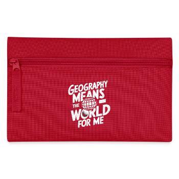 Understanding the world through geography - Pencil Case - red - Front