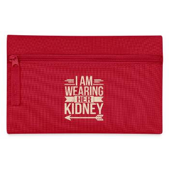 Humorous statement on organ donation - Pencil Case - red - Front