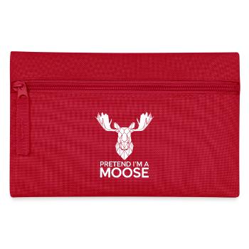 Moose humor for animal lovers - Pencil Case - red - Front
