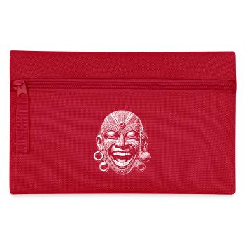 Maske - Federtasche - Rot - Vorne