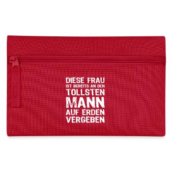Tollster Mann - Federtasche - Rot - Vorne